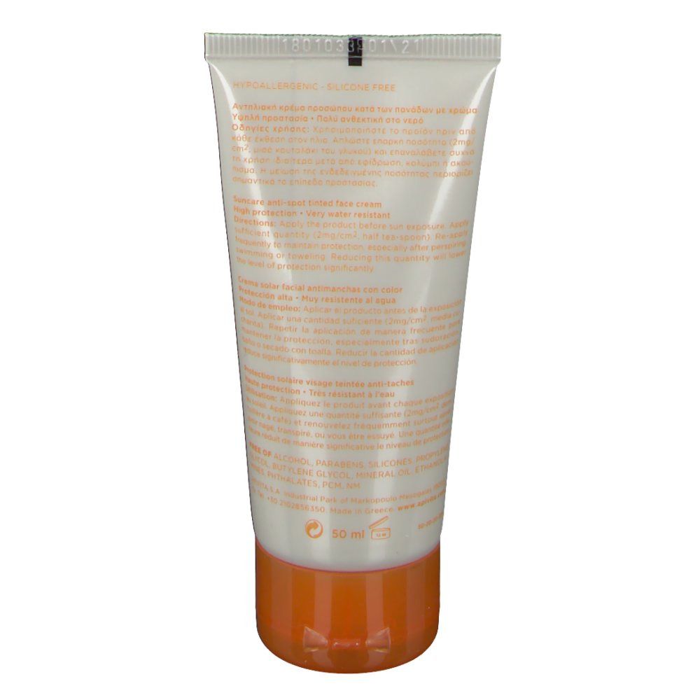Apivita Sun Crema Viso Anti-Spot Tinto SPF50