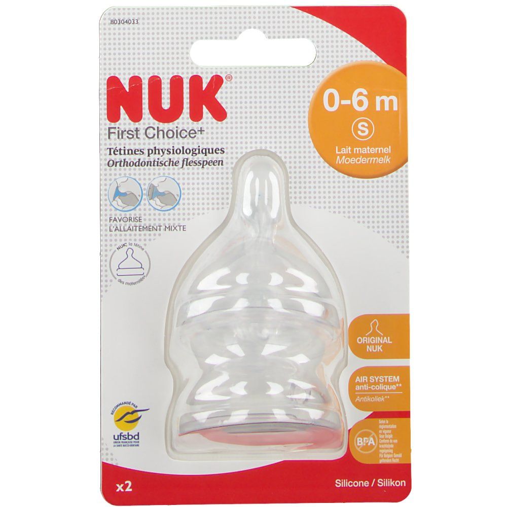 NUK Teat First Choice Silicone Small +1