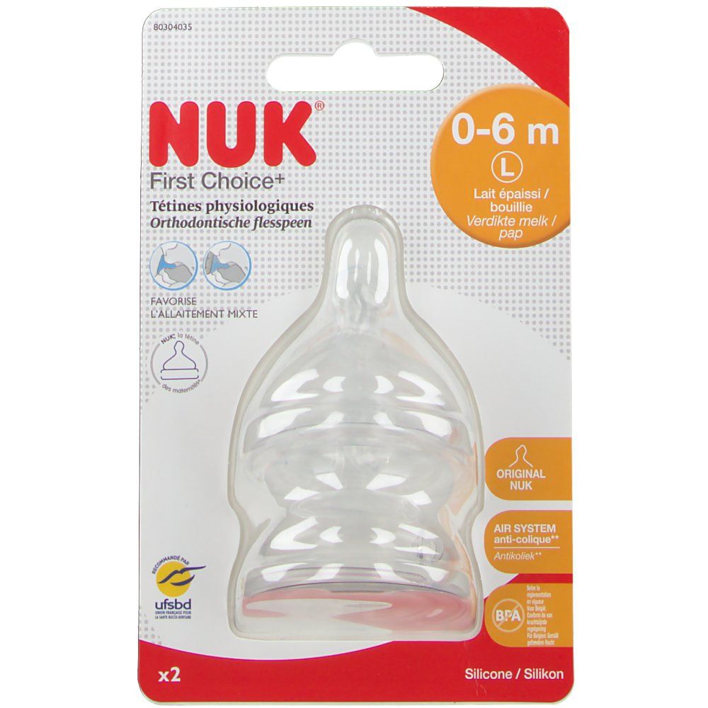 NUK Teat First Choice Silicone Large +1