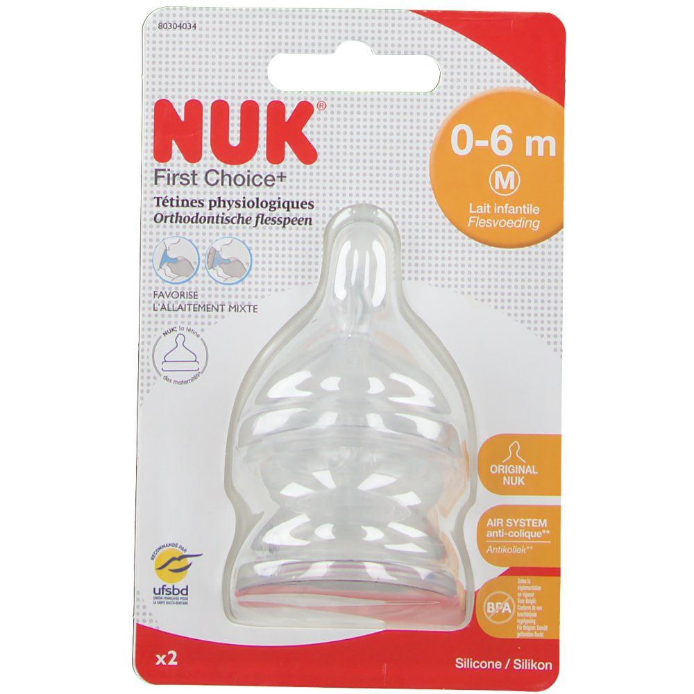 NUK Teat First Choice Silicone Medium +1
