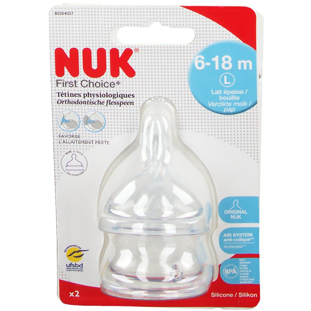 NUK Teat First Choice Silicone Large +2