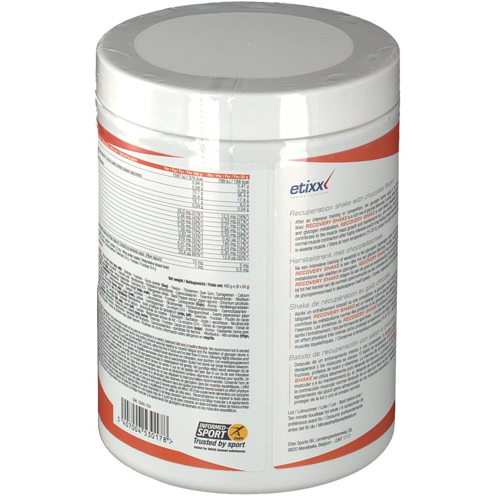 Etixx Recovery Shake Cioccolato
