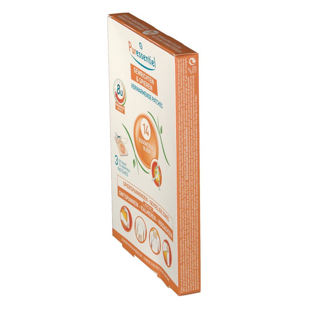 Puressentiel Articolazioni & Muscoli 14 Oli Essenziali Roller 75 ml + 3 Patches Riscaldati A -50%