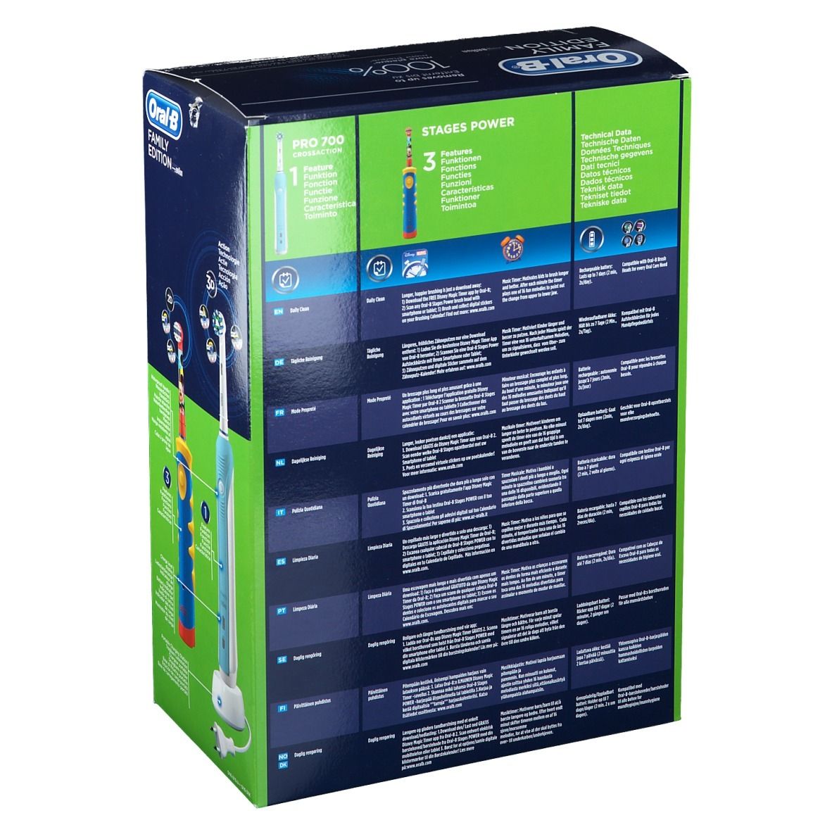 Oral B Pro 700 Famiglia + Stages
