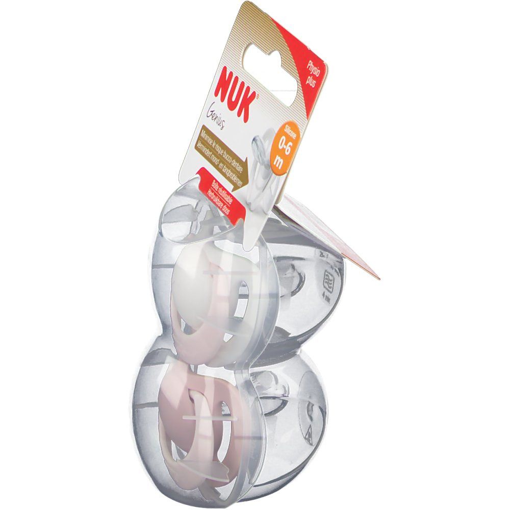 NUK Pacifier Genius Girl Size 1 0-6Months