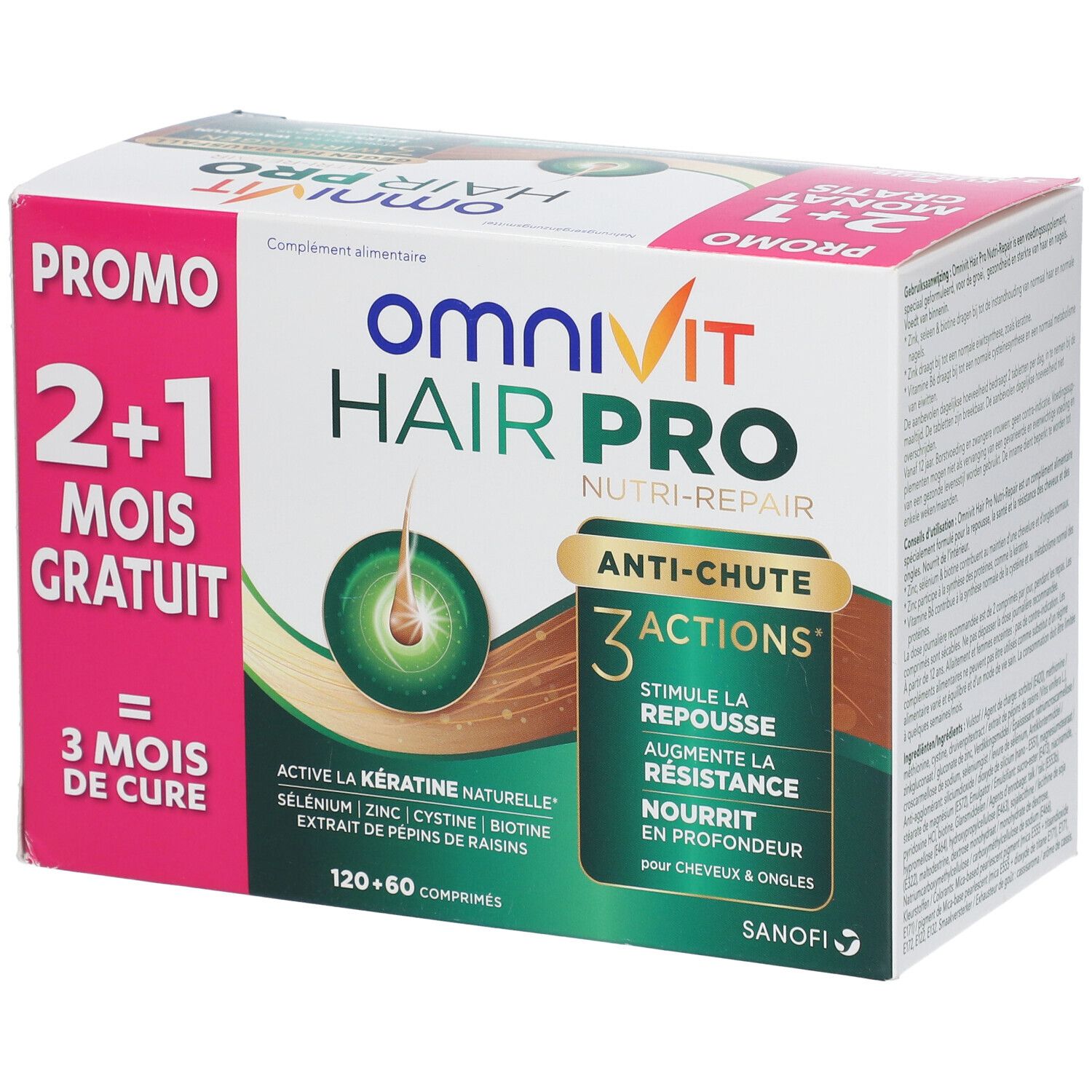 Omnivit Hair Pro Nutri Repair + 60 Tablets FREE