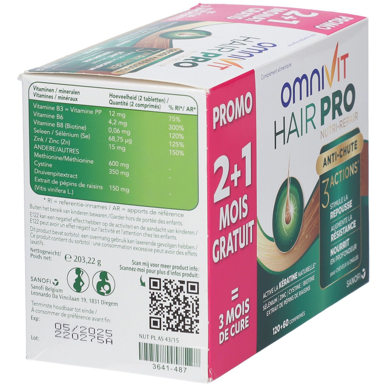 Omnivit Hair Pro Nutri Repair + 60 Tablets FREE