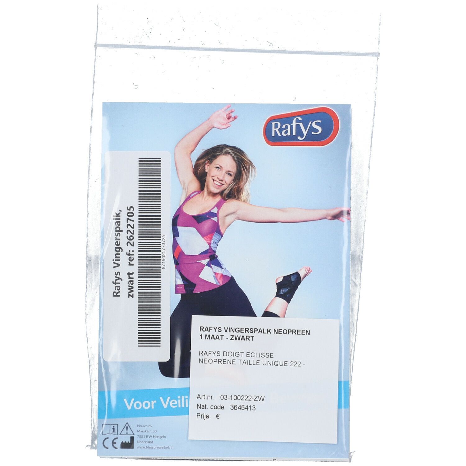 Rafys Finger Splint Neoprene One Size 222