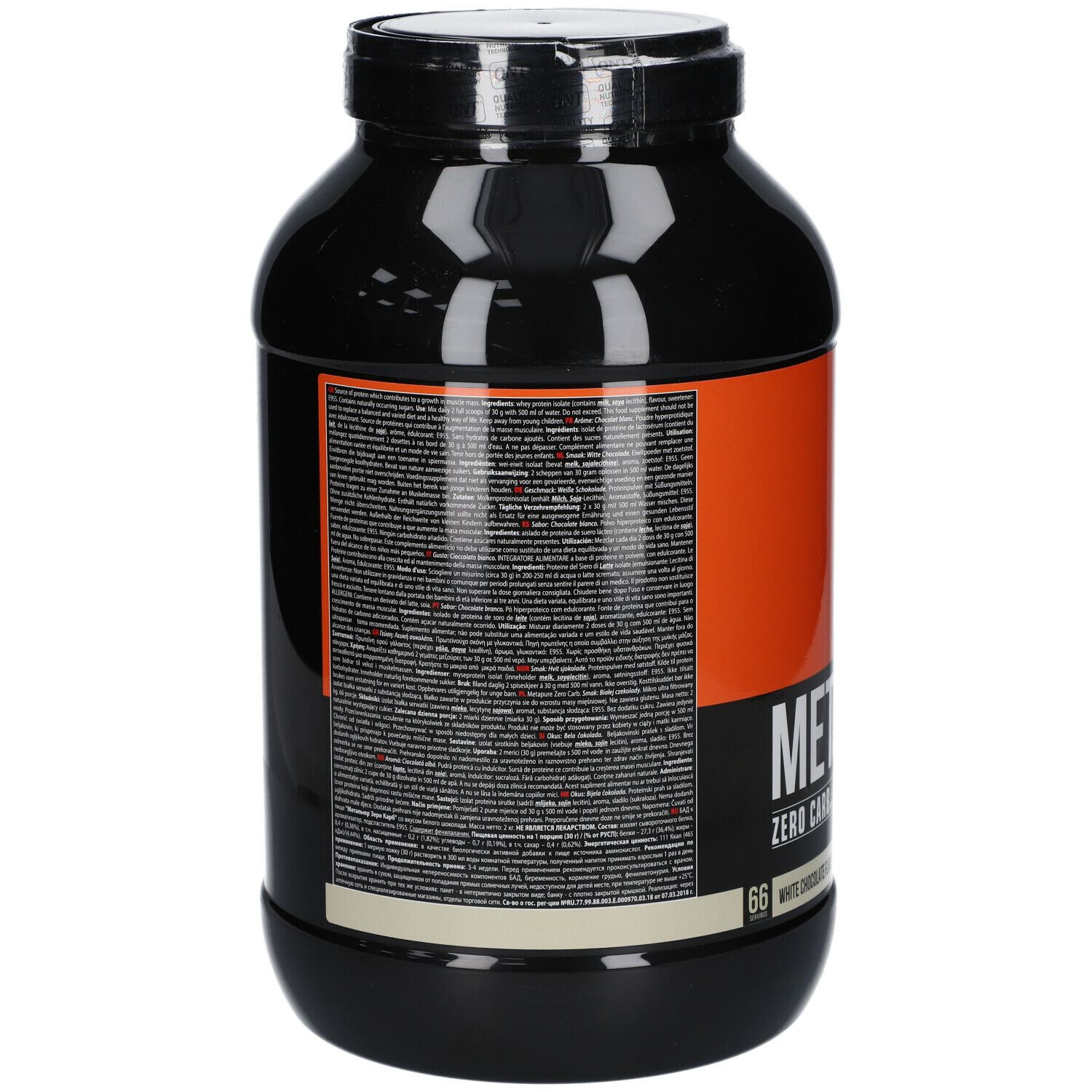 QNT Metapure Zero Carb White Chocolate