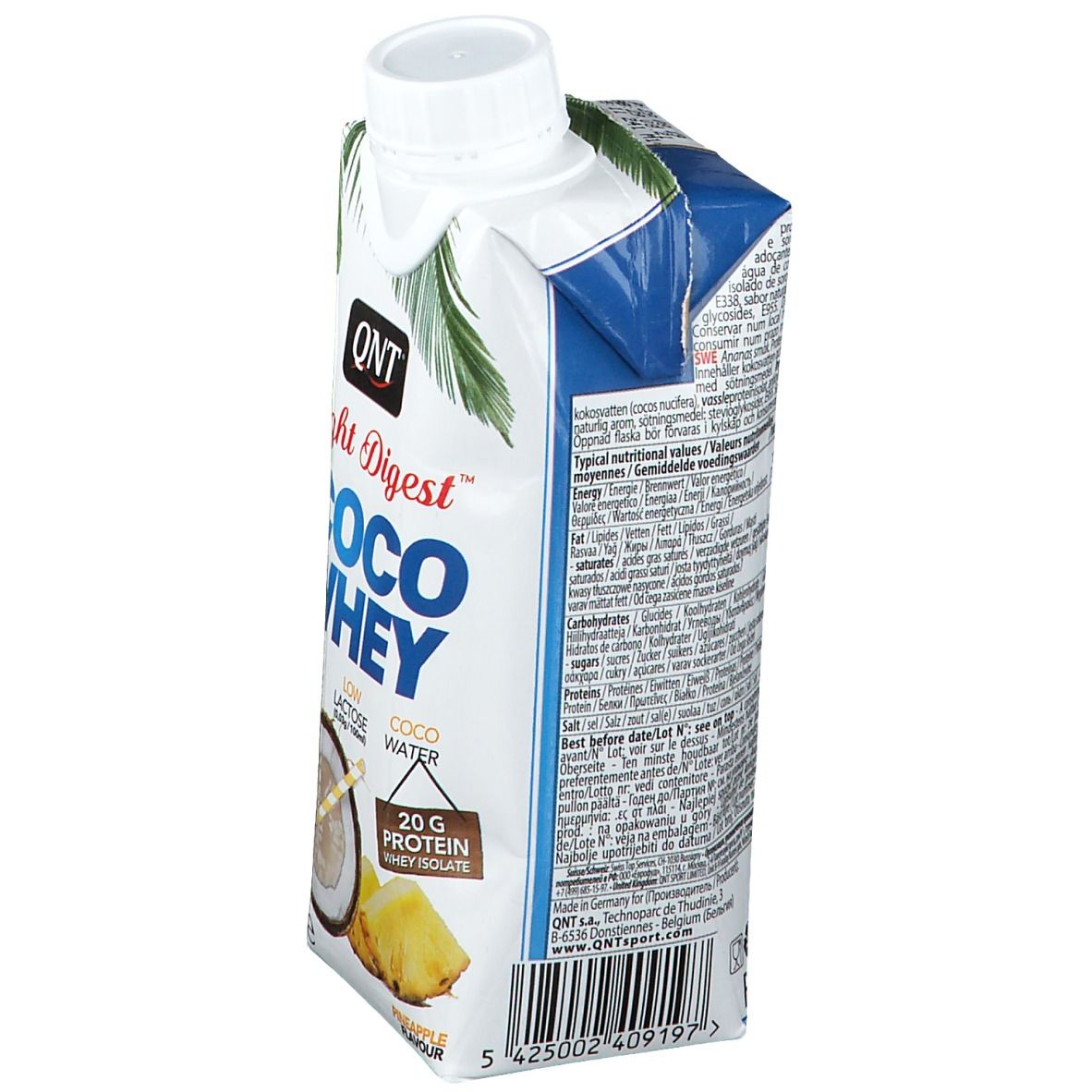 QNT Coco Whey Pineapple