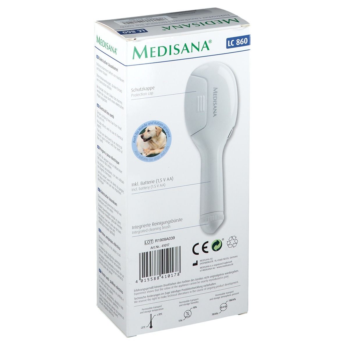 MEDISANA® Pettine Antipidocchi Elettrico 1 pz