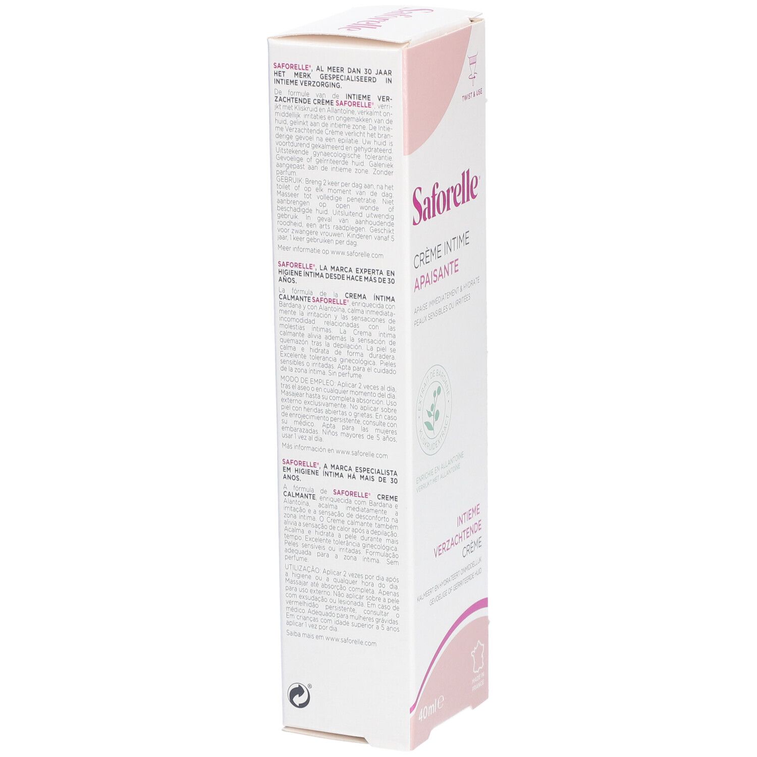 Saforelle - Crème apaisante intime . Irritations & Quotidien (100 ml)