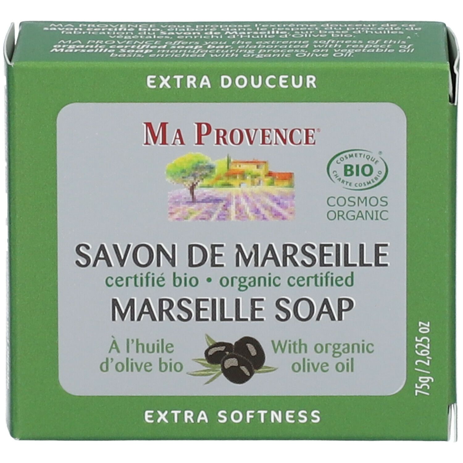 MA PROVENCE® Savon de Marseille à l'Huile d'Olive Bio