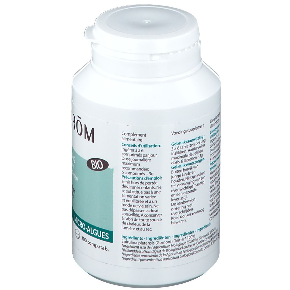 PRANARÔM Spiruline 500 mg Bio