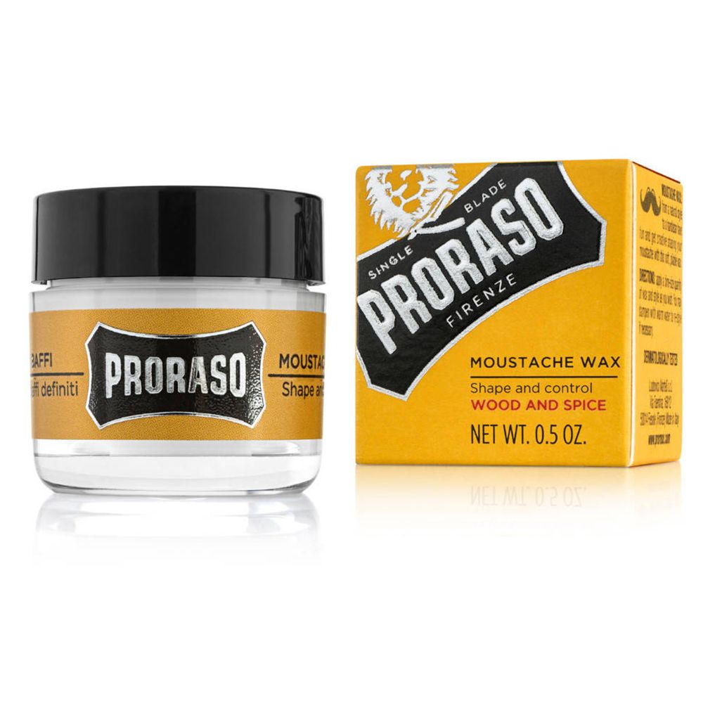 PRORASO Moustache Wax Wood and Spice