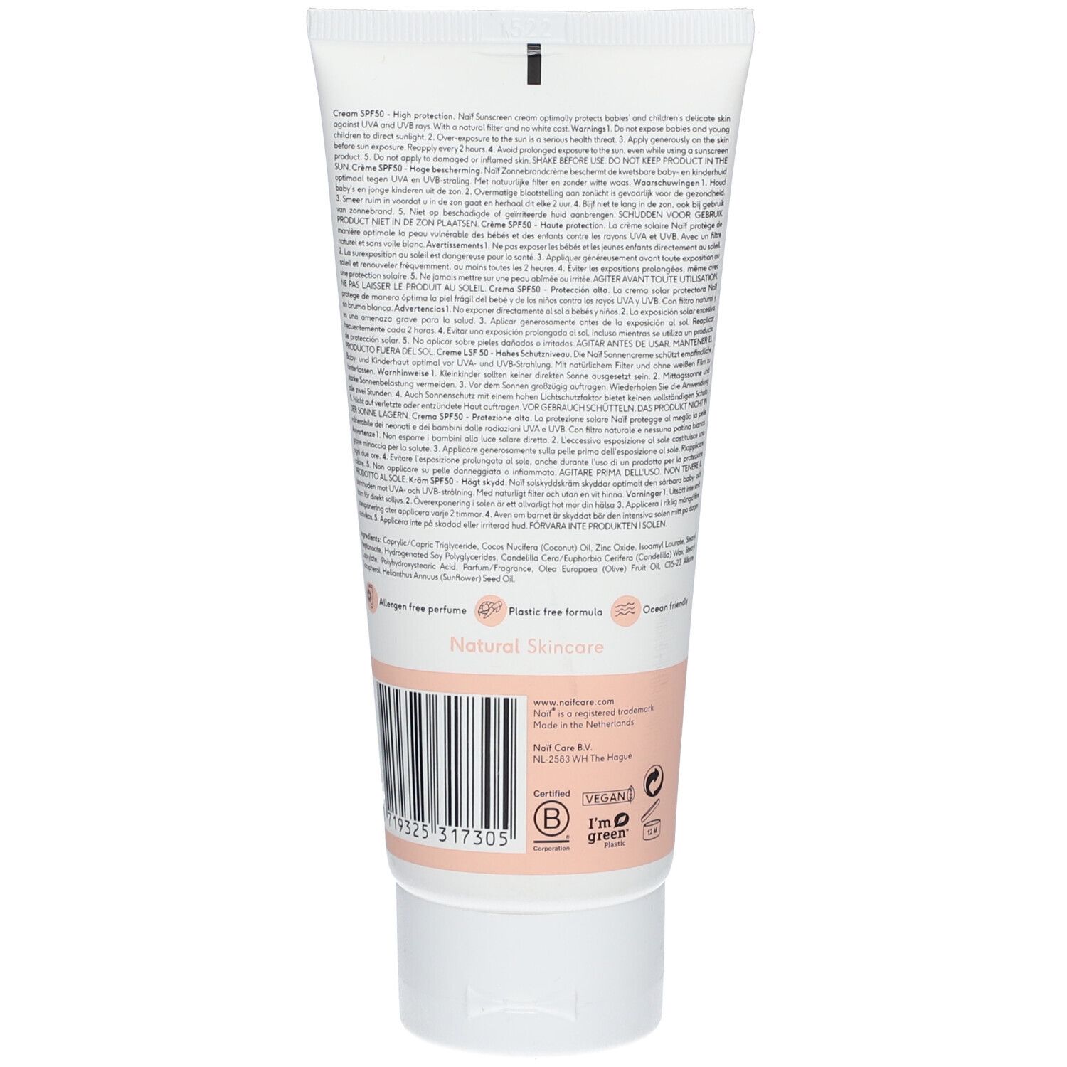 NAIF Natural Sunscreen for Baby & Kids SPF50