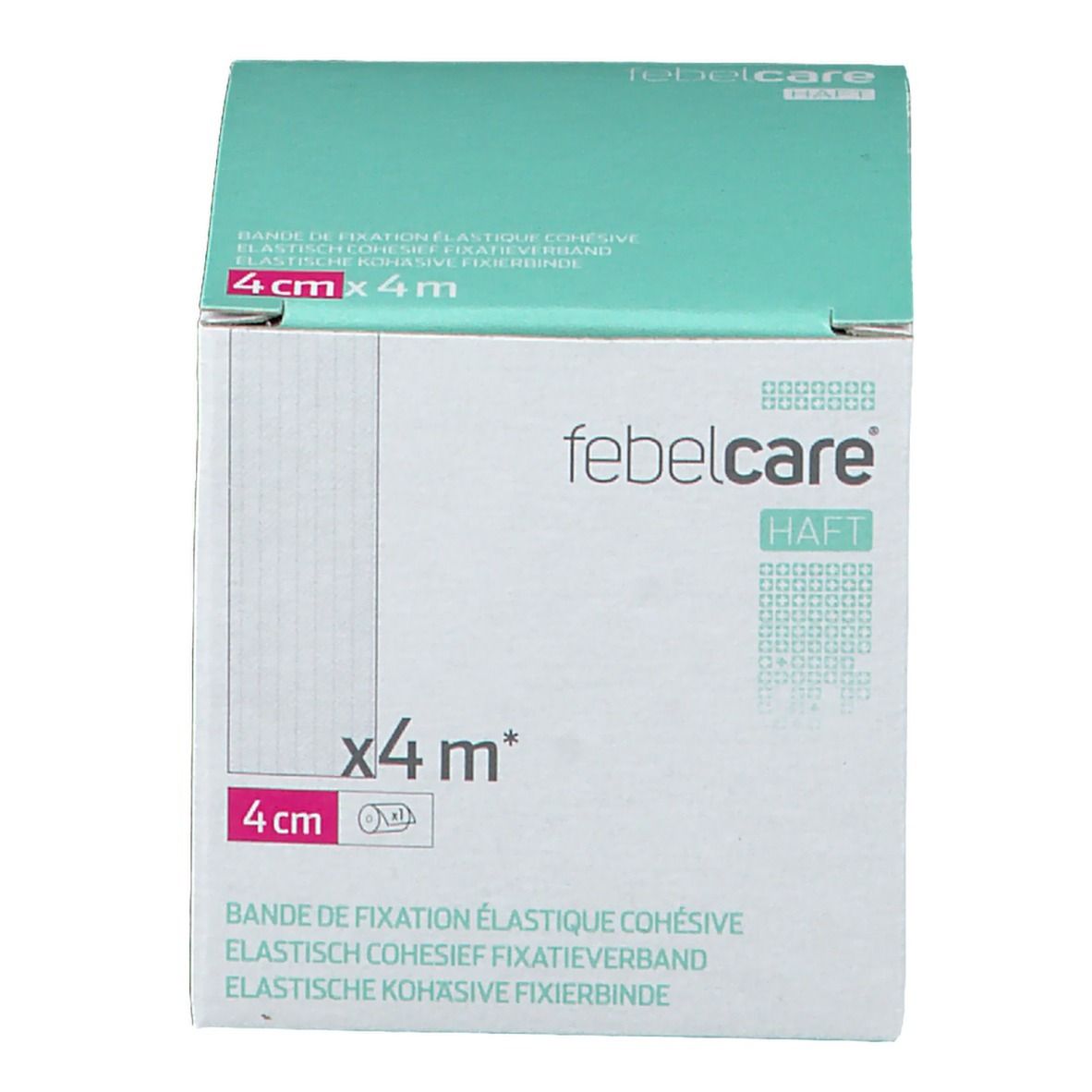 Febelcare® Haft Bende di Fissaggio Adesive 4 cm x 4 m