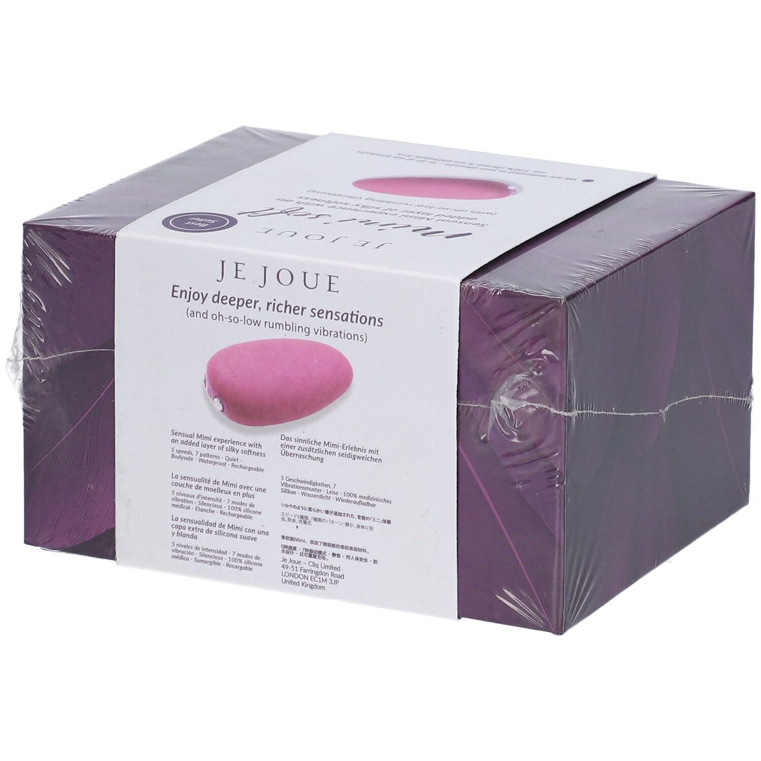 Confezione Je Joue Mimi soft. Stimolatore rosa raffigurato.