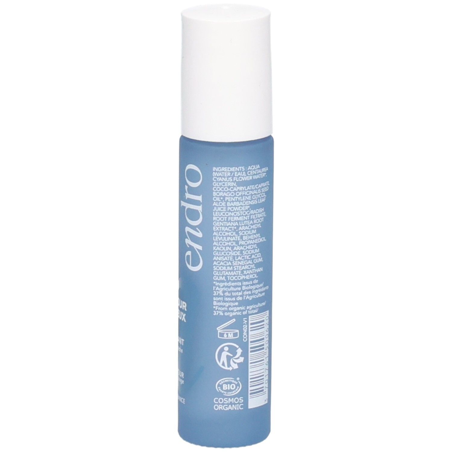 Retro roll-on contorno occhi Endro. Elenco ingredienti e certificazione BIO.