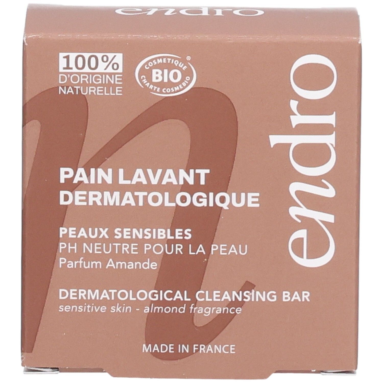 Endro Sapone Dermatologico, 100% origine naturale, certificato BIO, per pelli sensibili.