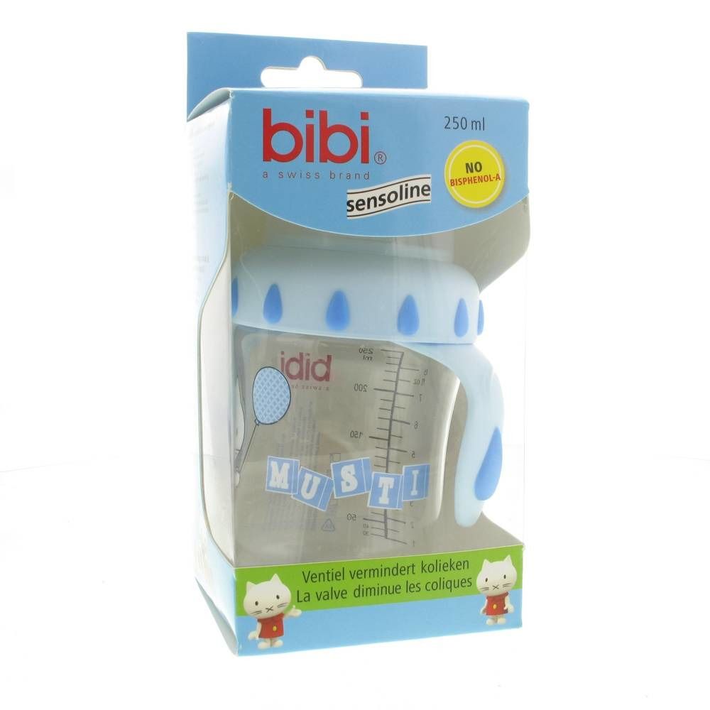 Bibi Suction Bottle Musti Blue 250ml