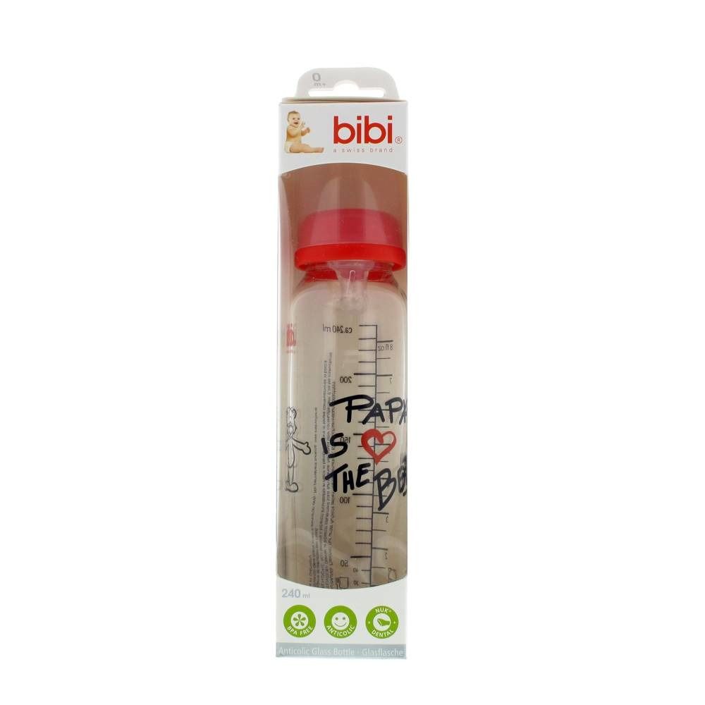 Bibi Feeding Bottle Glass Dad