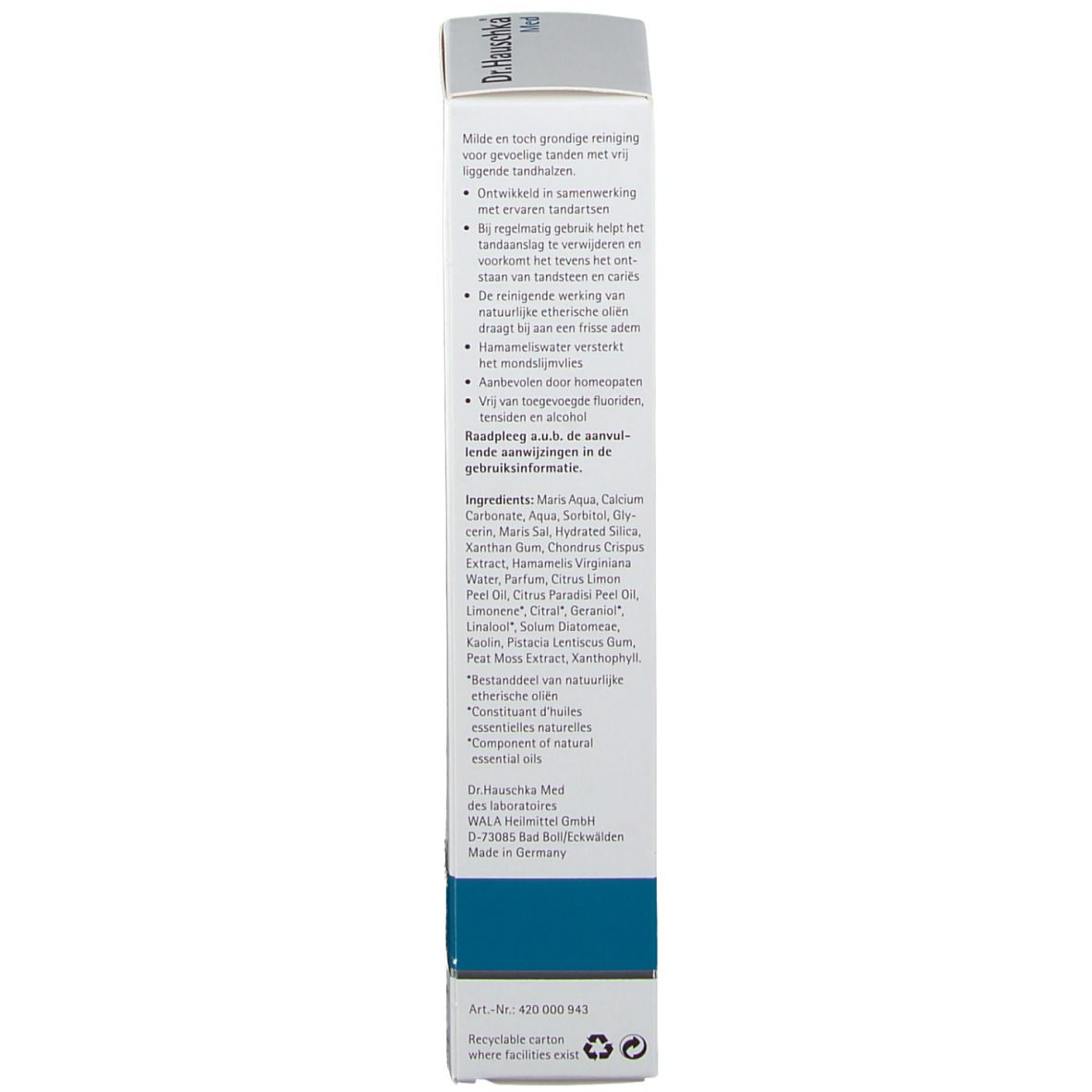 Dr. Hauschka Dentifricio Sensitive