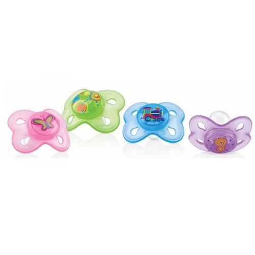 Nuby Pacifier Mini Brites Ovale 0-6m Blue
