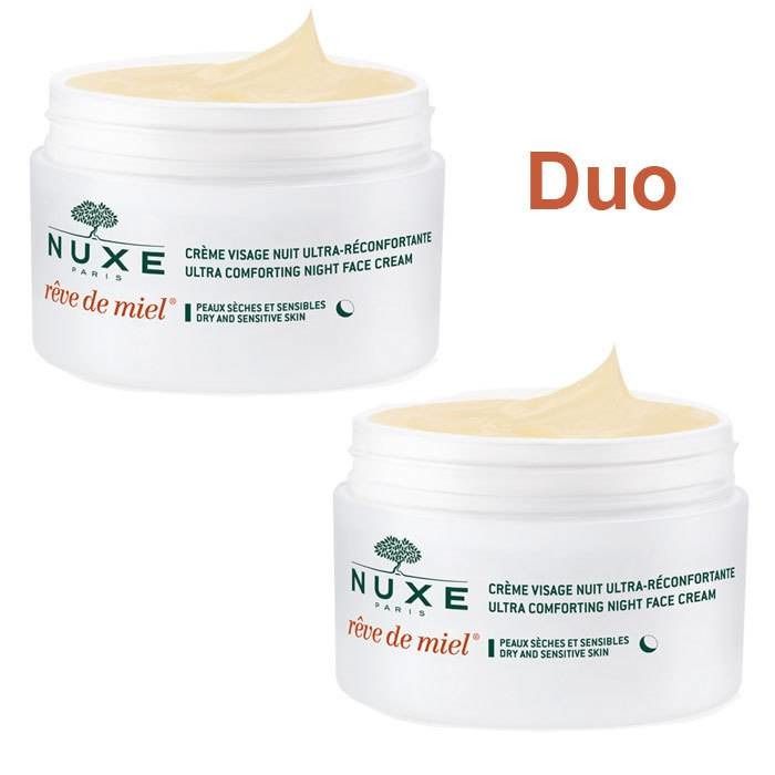 Nuxe Rêve De Miel Crema Viso Ultra-Confort Notte Duopack