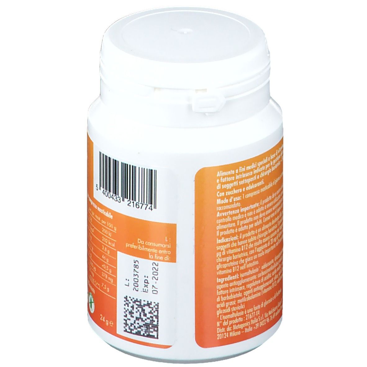 Barinutrics® Nutritional Support vitamina B12 F.I. Gusto lampone