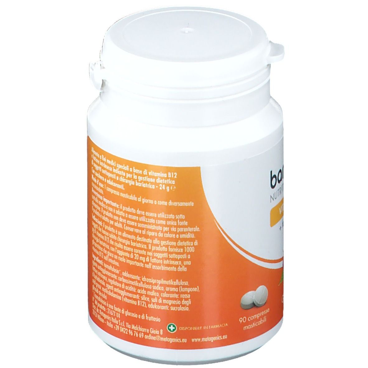 Barinutrics® Nutritional Support vitamina B12 F.I. Gusto lampone