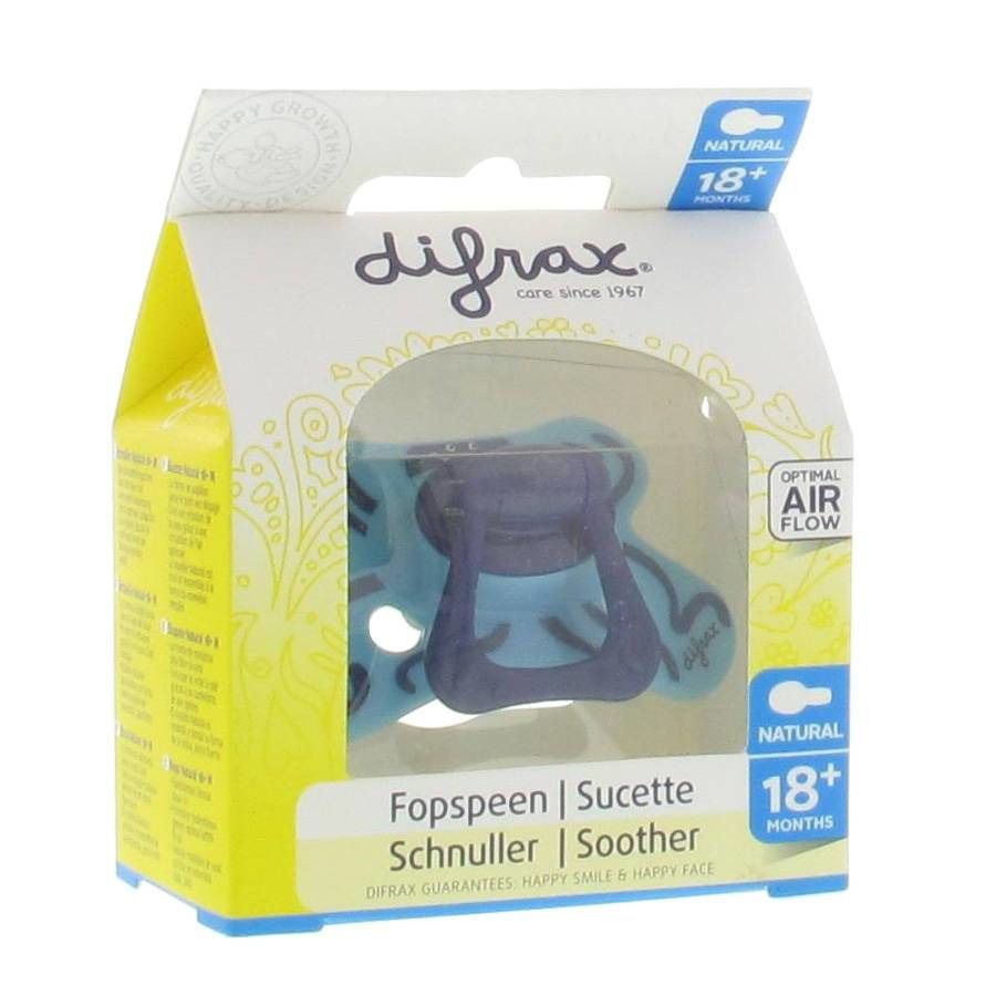 Difrax Pacifier Natural Assortiment +18M Octopus