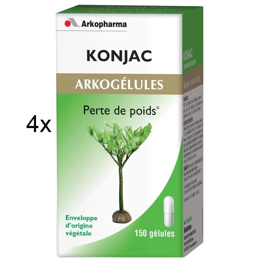 Arkogelules Konjac 3 + 1 GRATIS