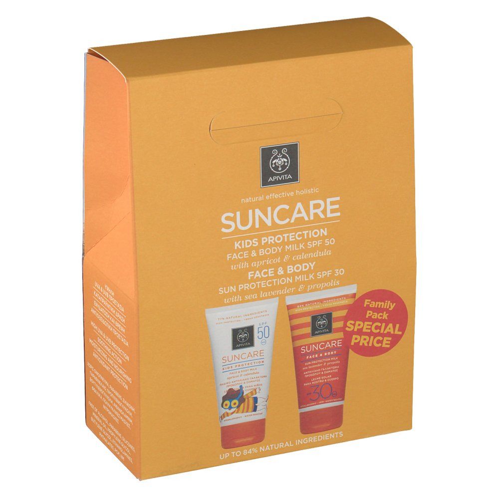 Apivita Sun Kids Protection Latte Solare Viso/Corpo SPF50 + Crema Solare Viso/Corpo SPF30