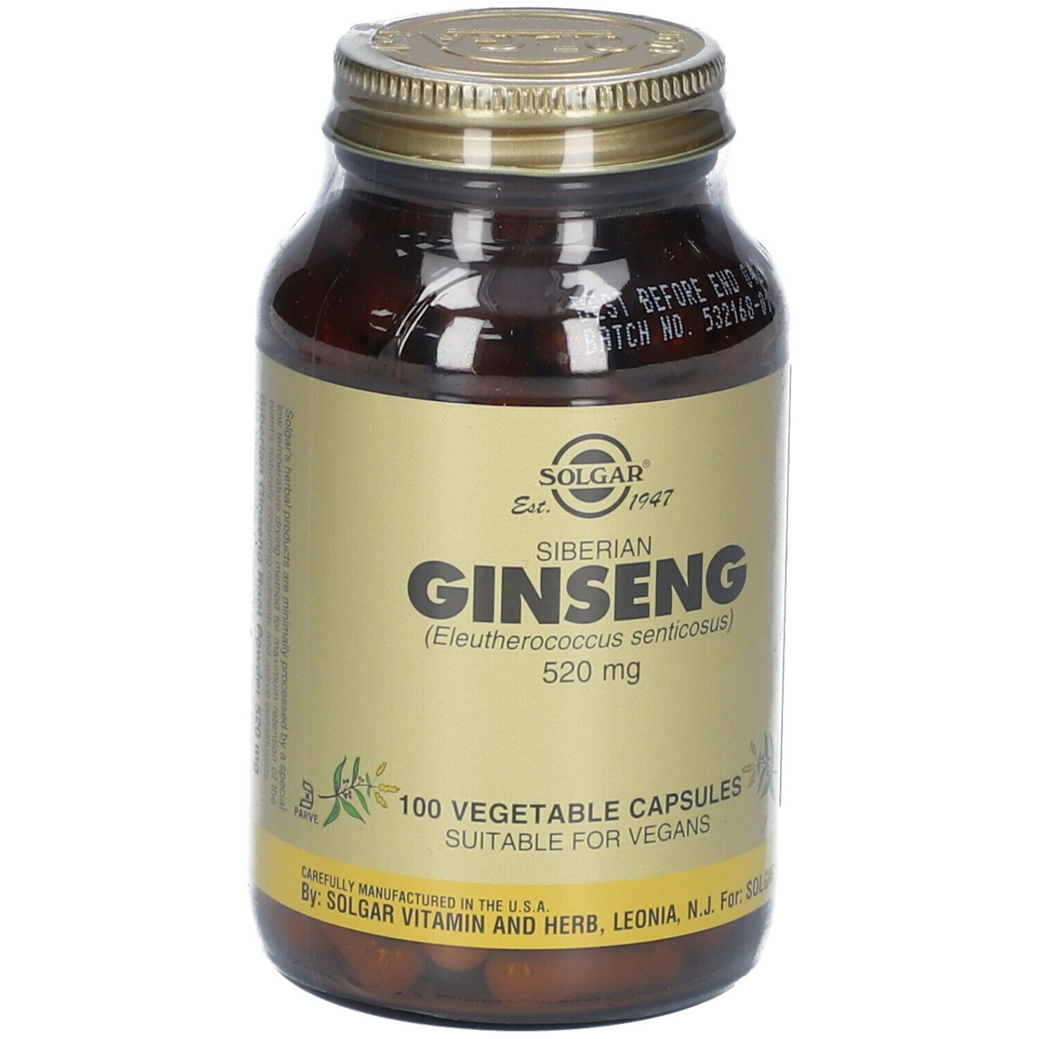 SOLGAR® Ginseng Siberian 520mg