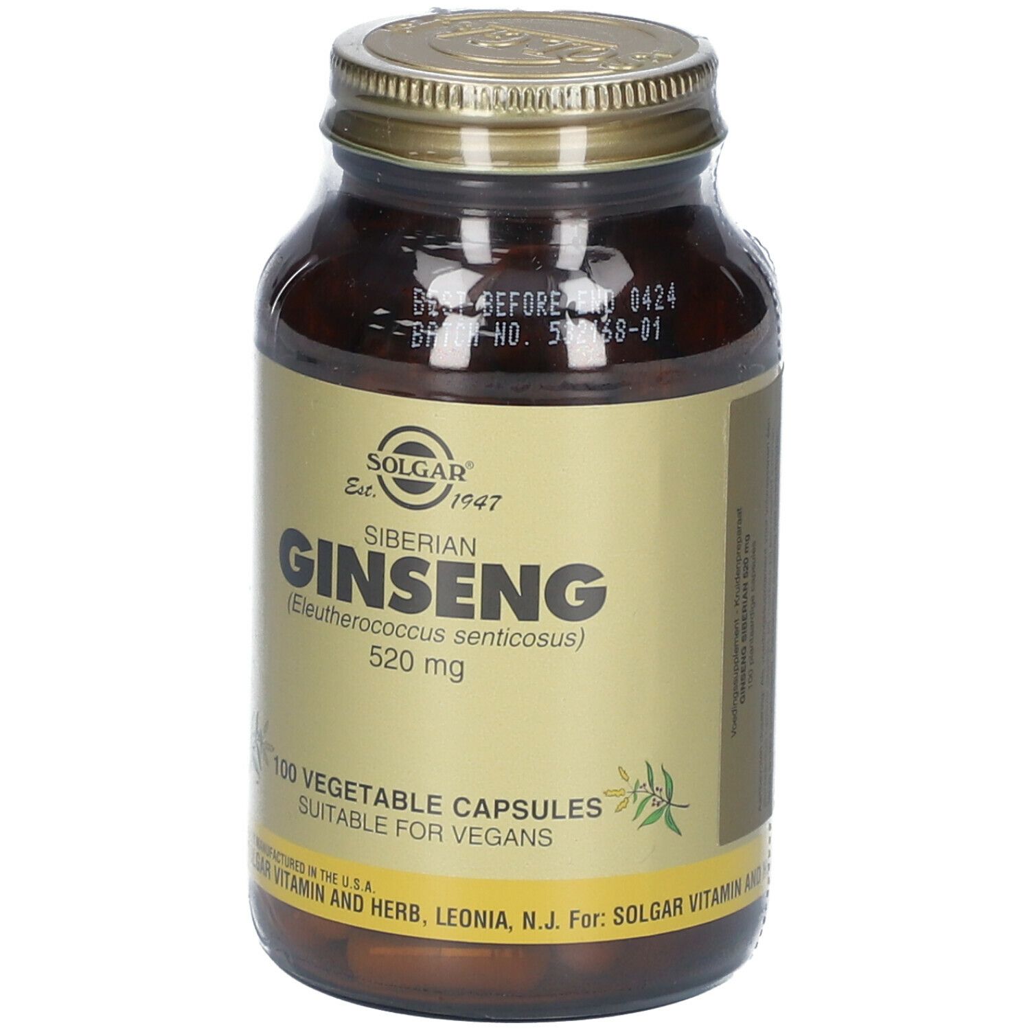 SOLGAR® Ginseng Siberian 520mg
