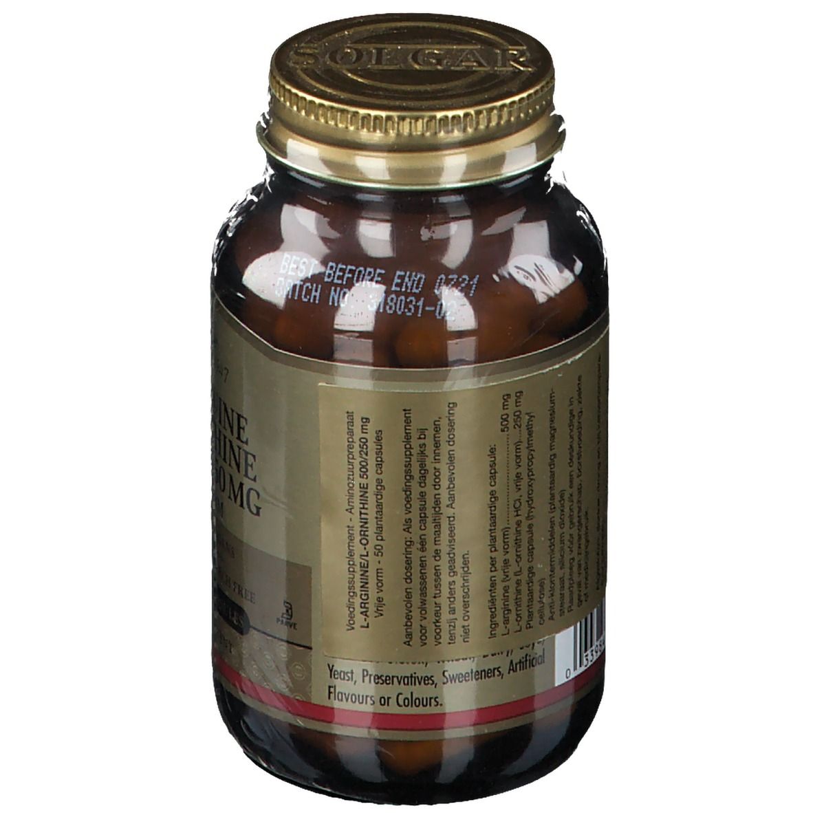 SOLGAR® L-Arganine/L-Orthinine 500/250 mg