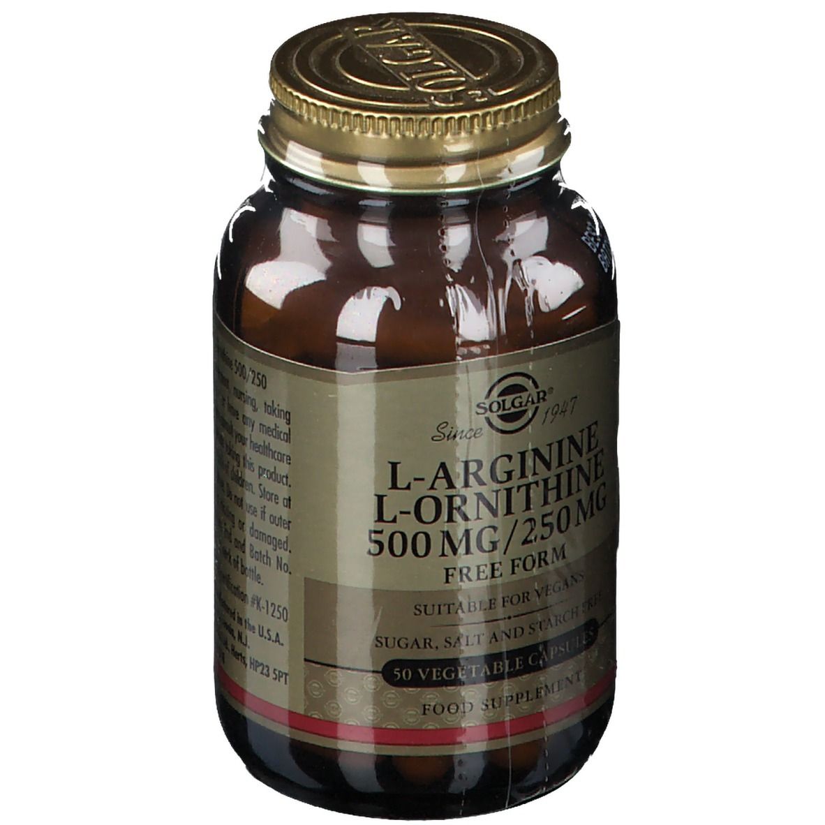 SOLGAR® L-Arganine/L-Orthinine 500/250 mg