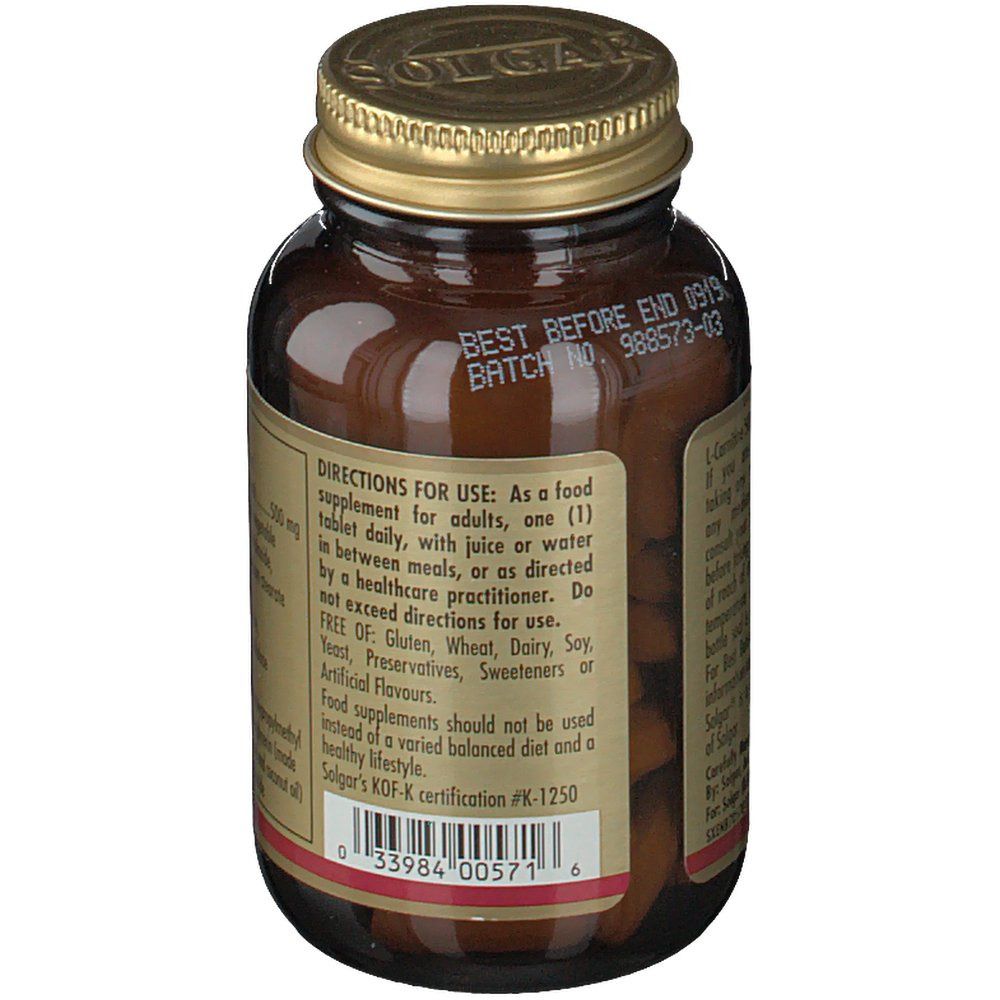SOLGAR® L-Carnitine 500 mg