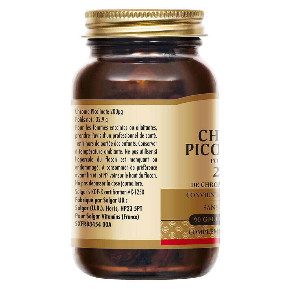 Retro del flacone. Contiene informazioni sugli ingredienti, il dosaggio e il produttore. Testo in francese.