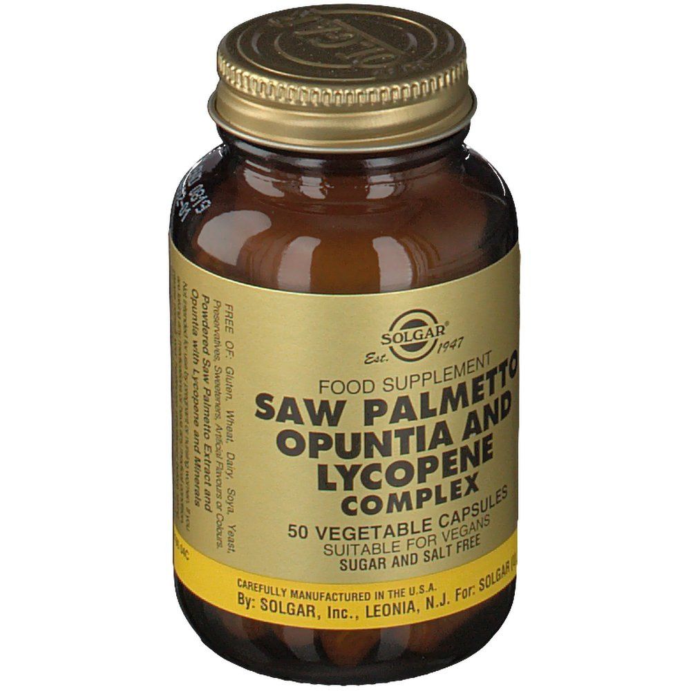 SOLGAR® Saw Palmetto Opuntia & Lycopene Complex