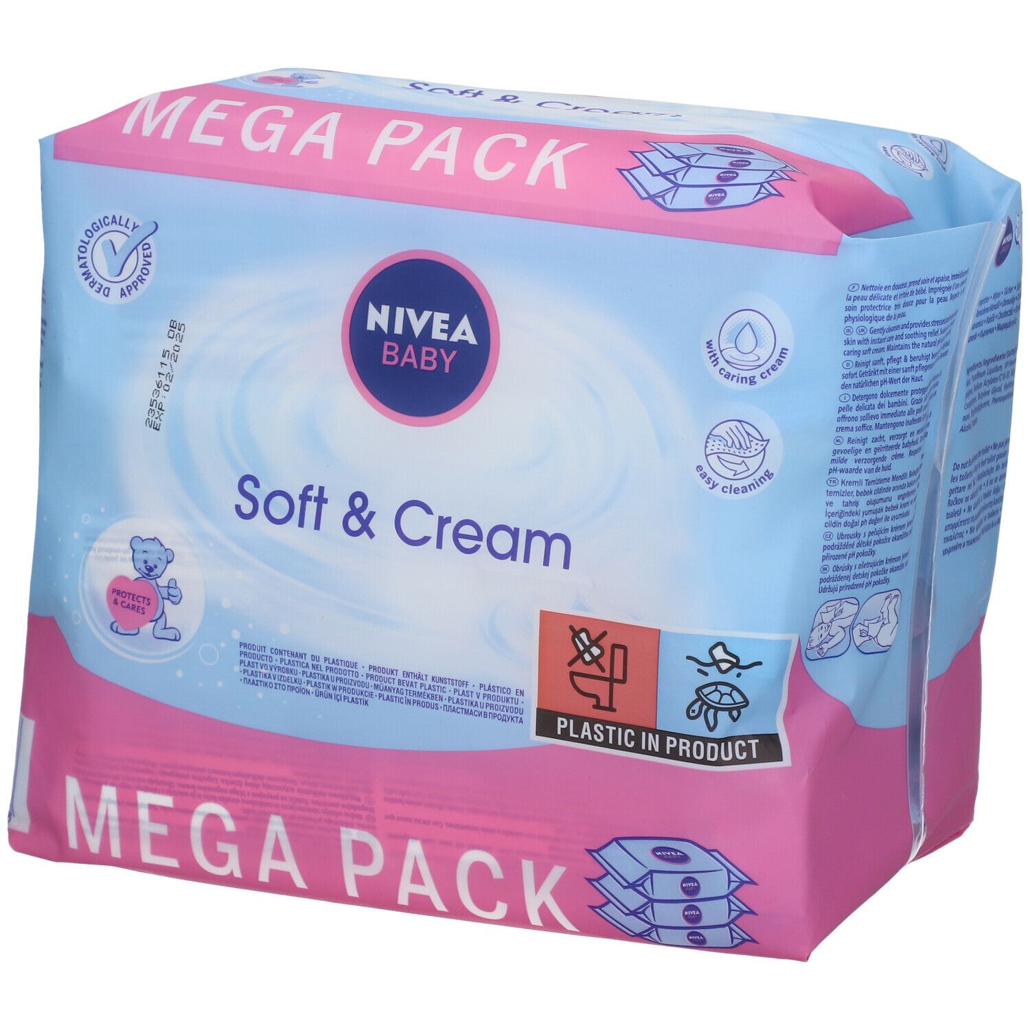 Nivea Baby Soft & Cream Wipes 2+1 For FREE