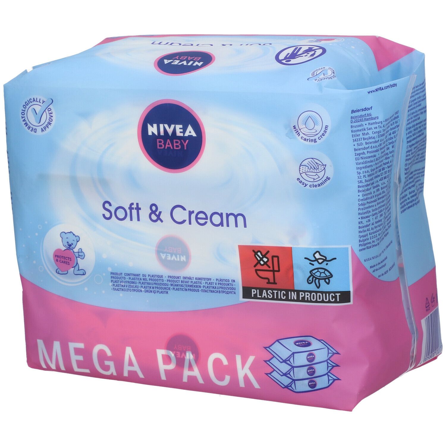 Nivea Baby Soft & Cream Wipes 2+1 For FREE