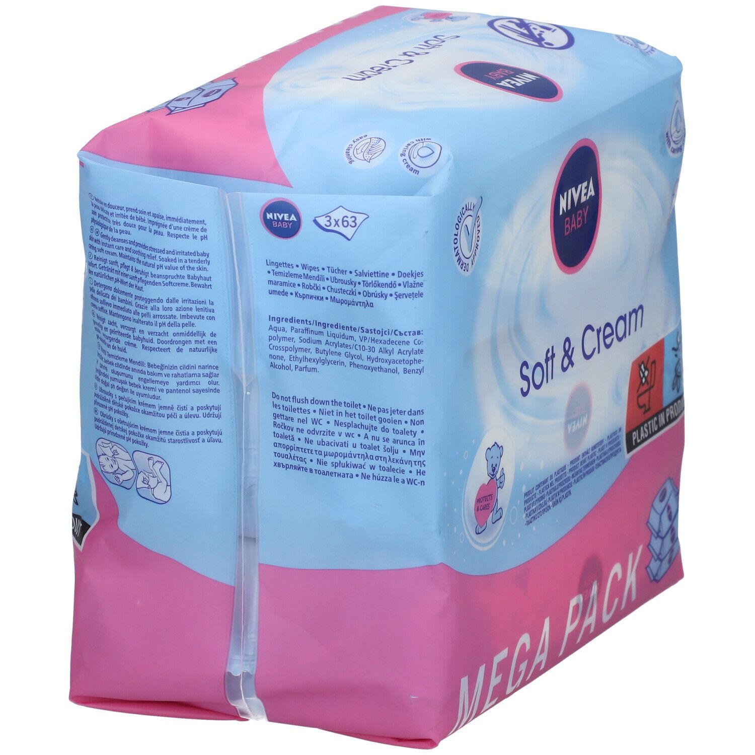 Nivea Baby Soft & Cream Wipes 2+1 For FREE