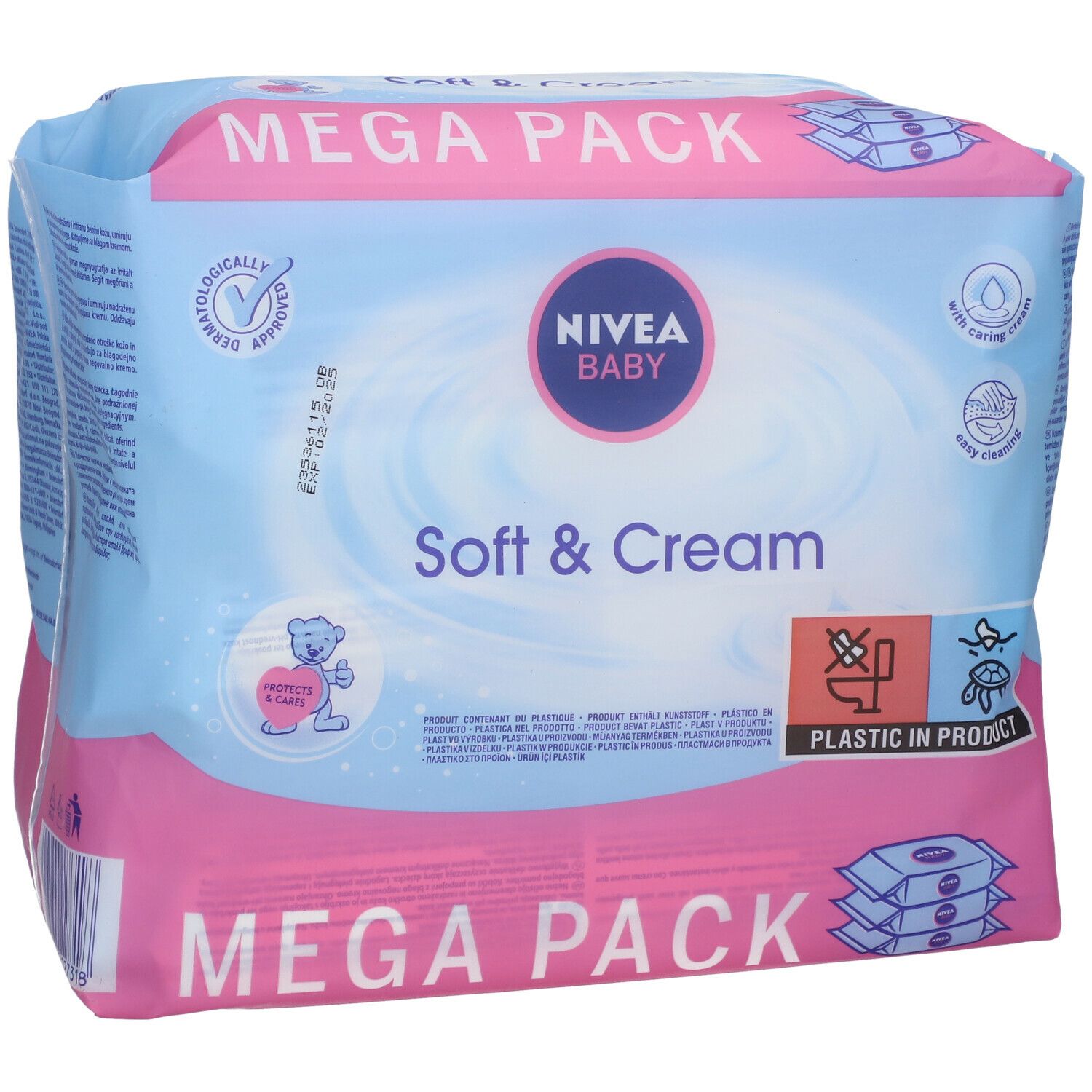 Nivea Baby Soft & Cream Wipes 2+1 For FREE