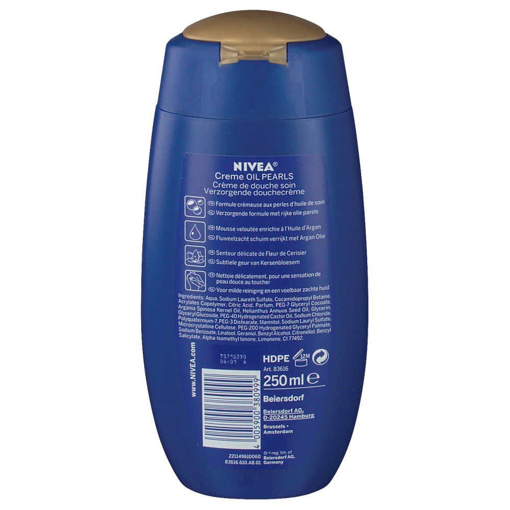 Nivea Creme & Oil Pearls Cherry Blossom Shower Cream