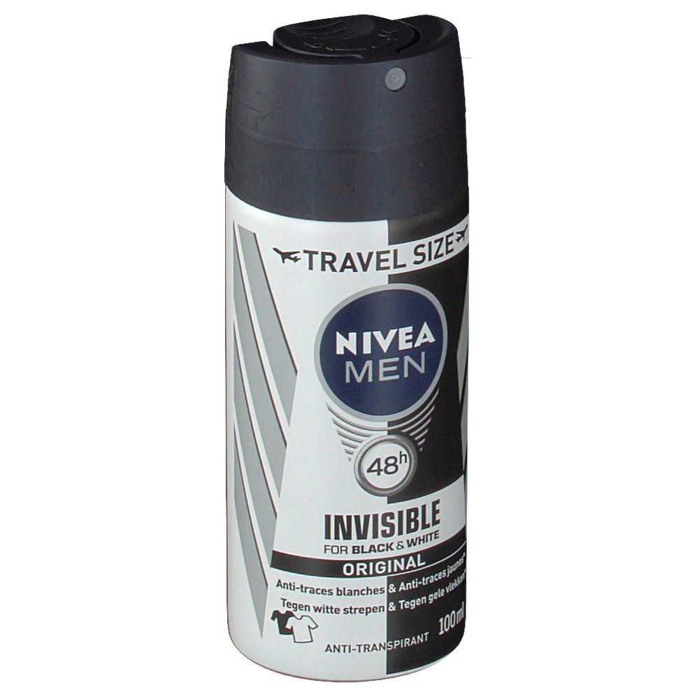 Nivea Deodorant Travel Size Black&White Spray For Men