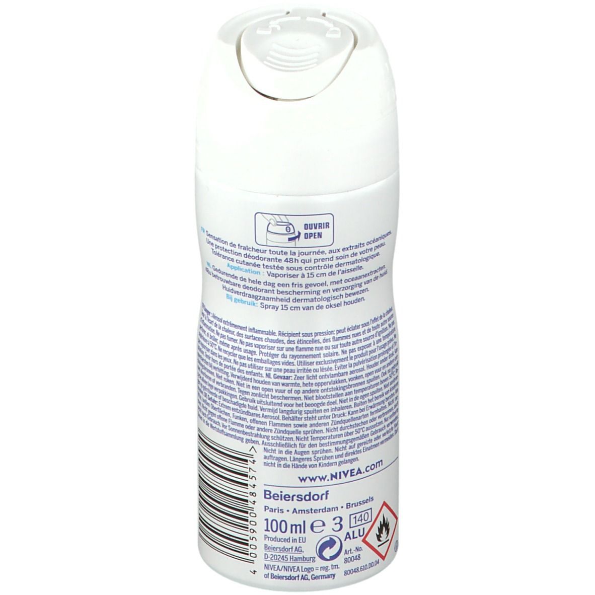 Nivea Deodorant Pocket Fresh Natural Spray For Women