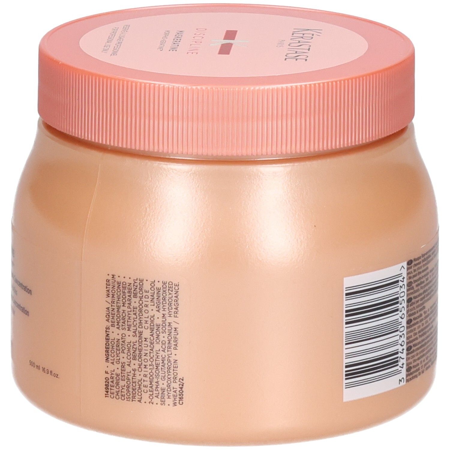 Kérastase Maskeratine maschera, lato con lista ingredienti.