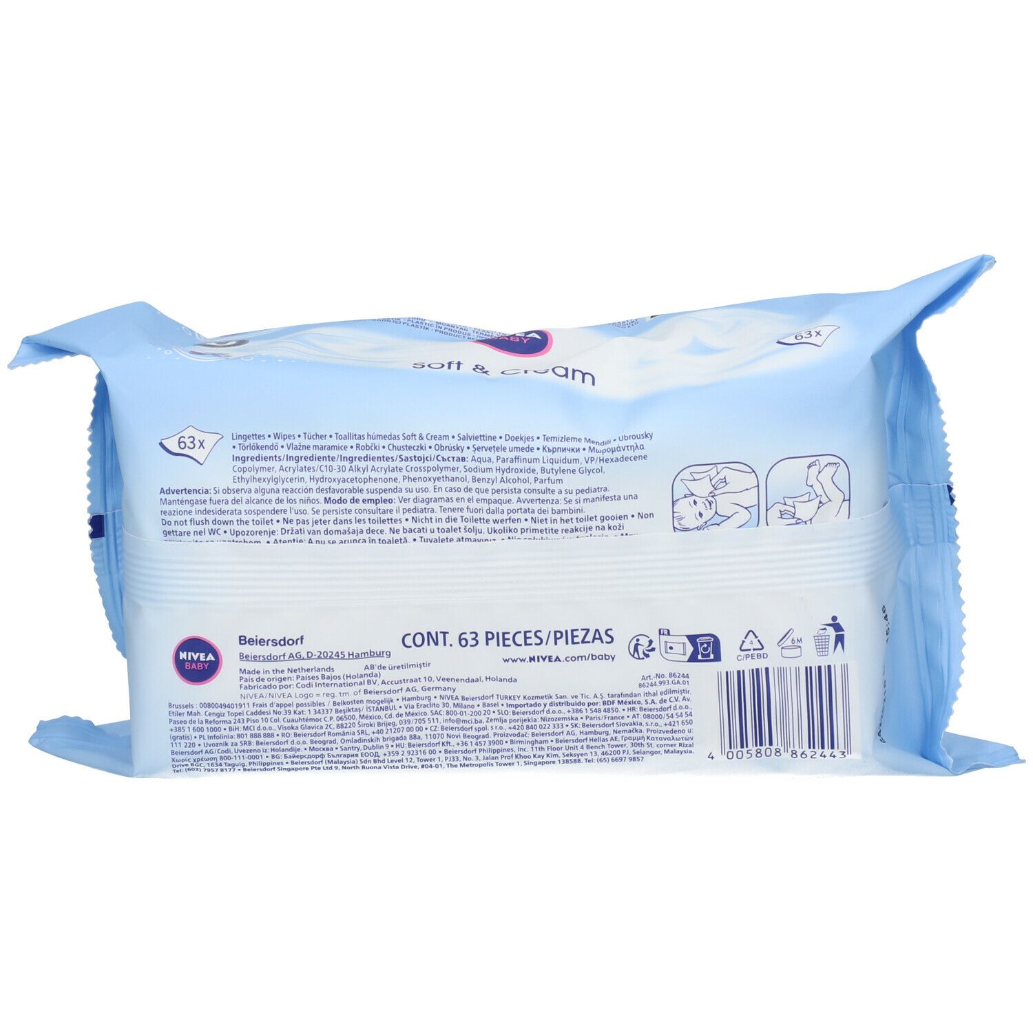 NIVEA BABY Salviettine Soft & Cream